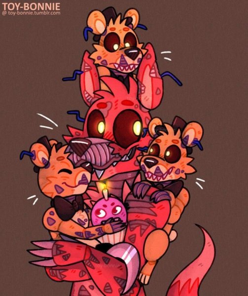 Кошмарная Мангл и кошмарный Фокси