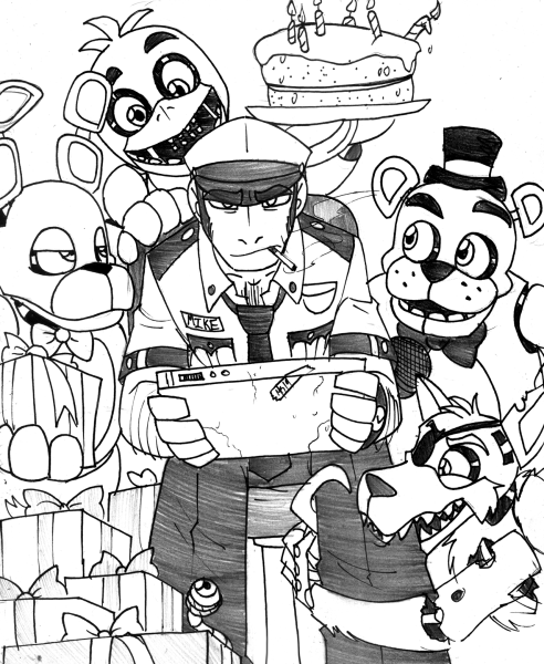 Mike Schmidt FNAF Art