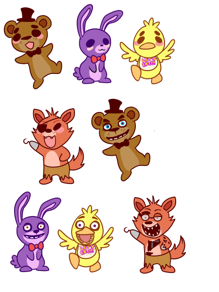 Наклейки ФНАФ 9