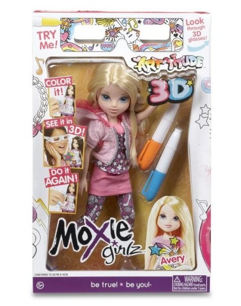 Кукла MOXIE Girlz Эйвери модница с маркером 27 см 397809