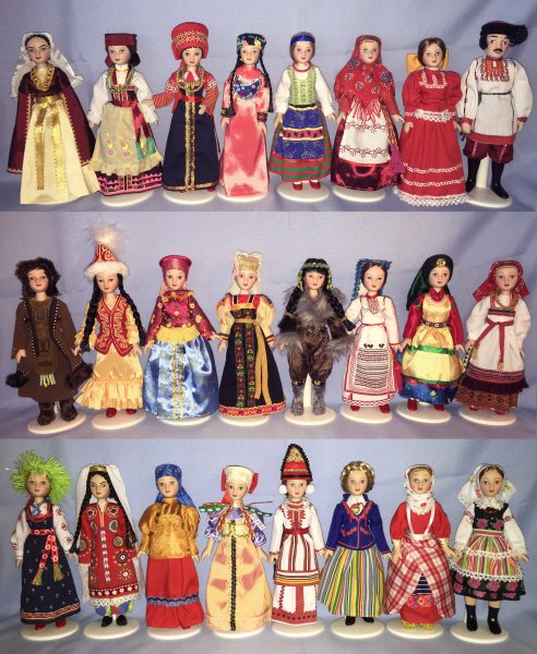 Куклы в русских костюмах ДЕАГОСТИНИ