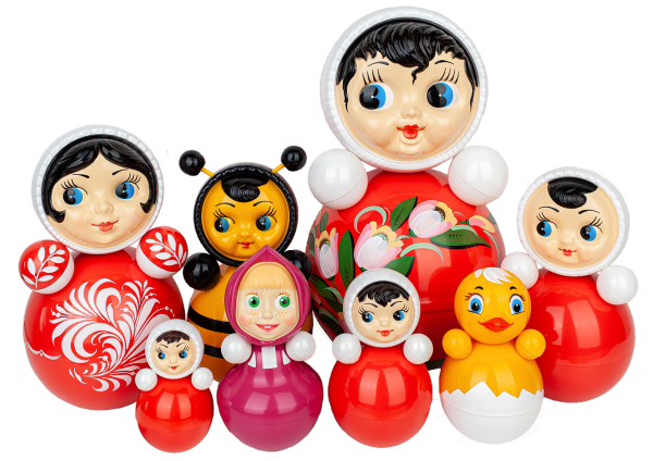 Котовская кукла неваляшка