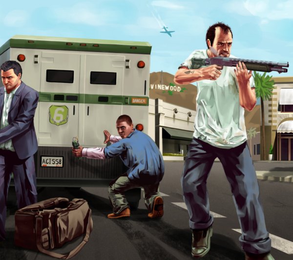 Grand Theft auto 5 Майкл Тревор Франклин