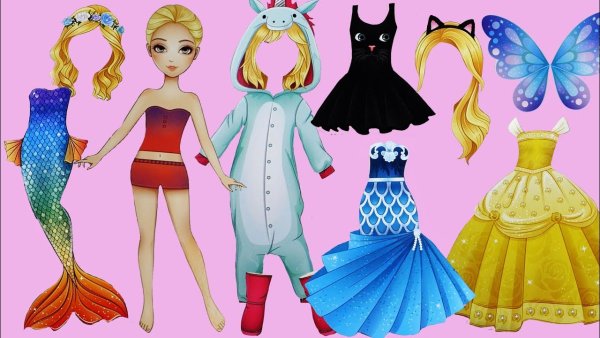 Кукла paper Doll Dress up