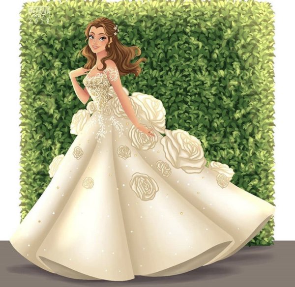 Свадебное платье Бэлль Дисней