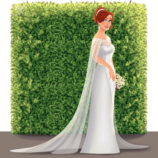 Принцесса Анастасия в свадебное платье Дисней