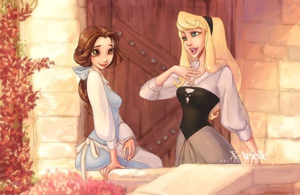 Принцессы Дисней Белль и Аврора