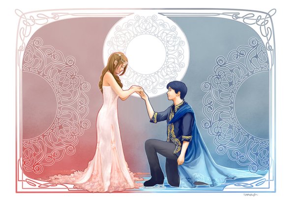 Свадьба принца и принцессы фэнтези