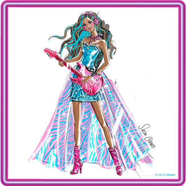 Барби рок принцесса арт