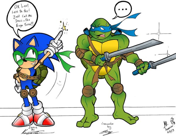 Sonic teenage Mutant Ninja Turtles