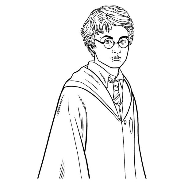 Гарри Поттер рисунок раскраска