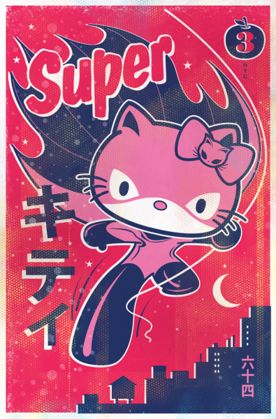 Плакаты с hello Kitty и Мелоди