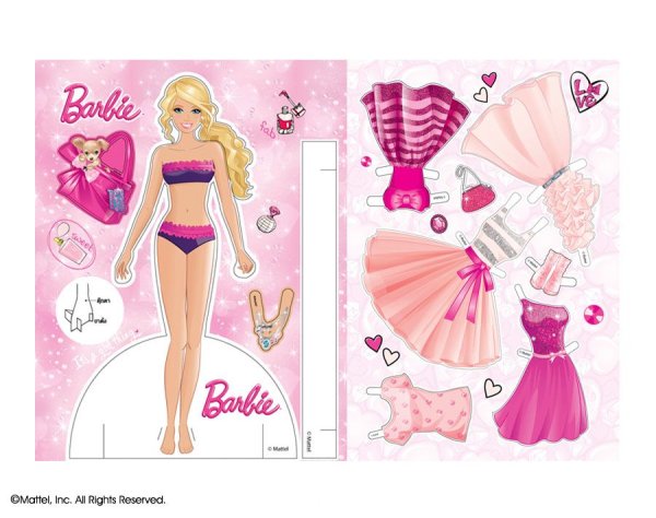 Бумажные куклы Барби