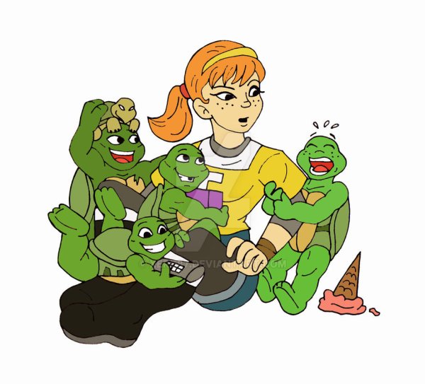 Донателло и Эйприл 2003