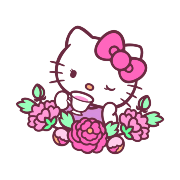 Хелло Китти с цветочком