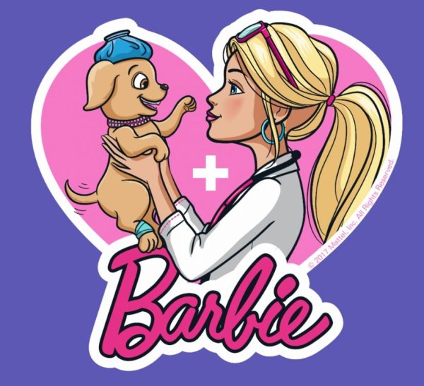 Рисунок Барби ветеринар