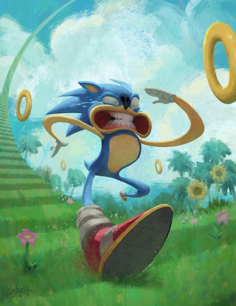 Sonic the Hedgehog бег