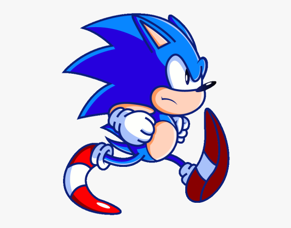 Sonic бежит Sonic 1