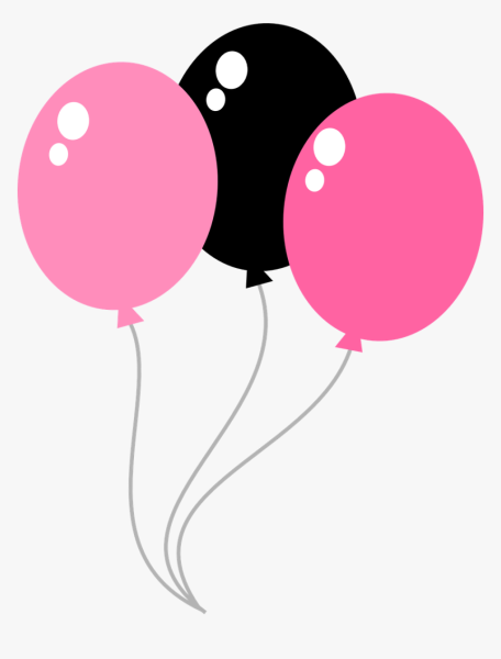 Воздушные шарики розовые вектор