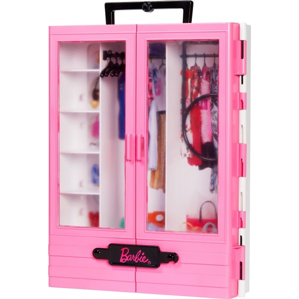 Барби розовый шкаф модницы GBK 11
