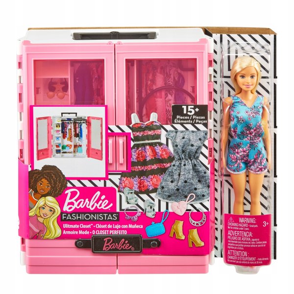 Набор игровой Barbie гардероб мечты раскладной gbk12
