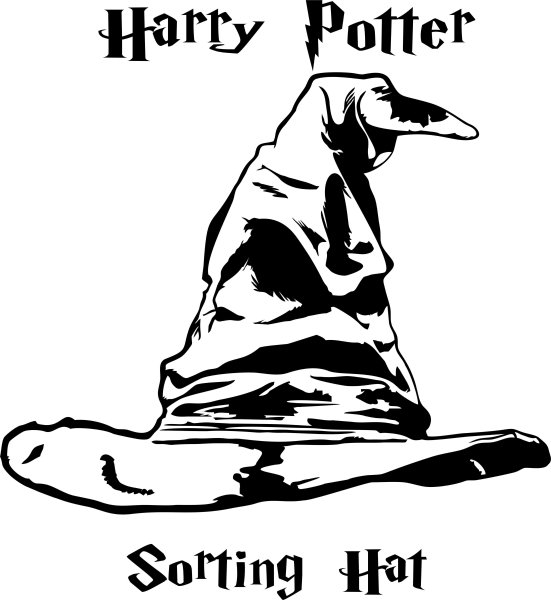 Распределяющая шляпа Гарри Поттер раскраска