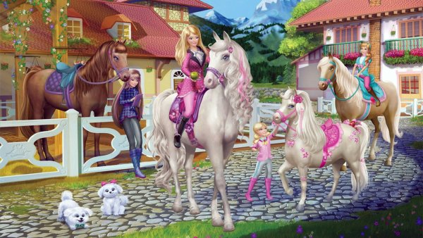 Barbie и ее сестры в сказке о пони мультфильм 2013 кадры