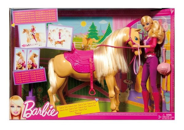 Кукла Барби и лошадь мечты