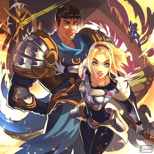 League of Legends Люкс и Гарен