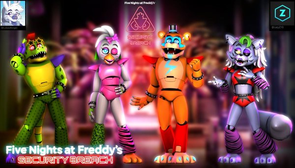FNAF Security Breach АНИМАТРОНИКИ