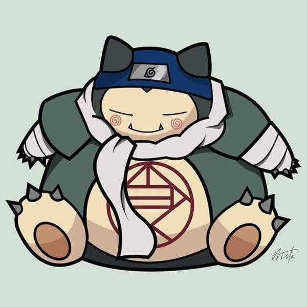 Pokemon Снорлакс хуманизация
