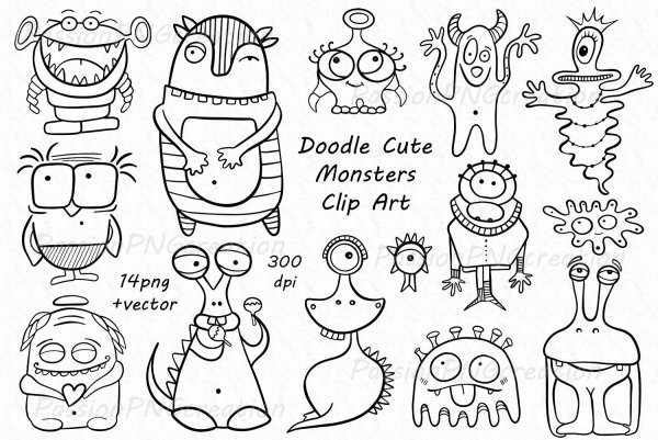 Doodle Clipart Bear