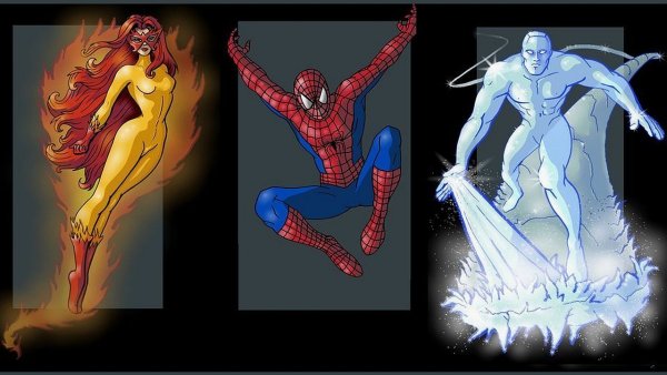 Spider man and Firestar