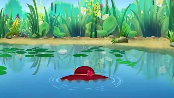 Озеро из мультфильма