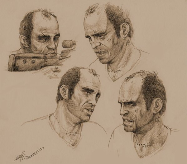 Тревор Филлипс рисунок