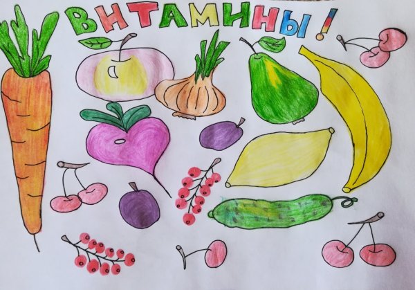 Рисунок на тему здоровое питание