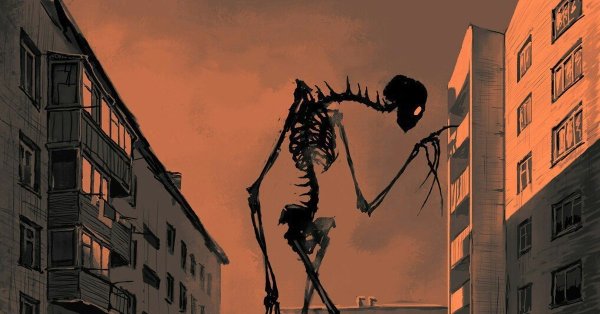 Гигантский скелет Борис Грох