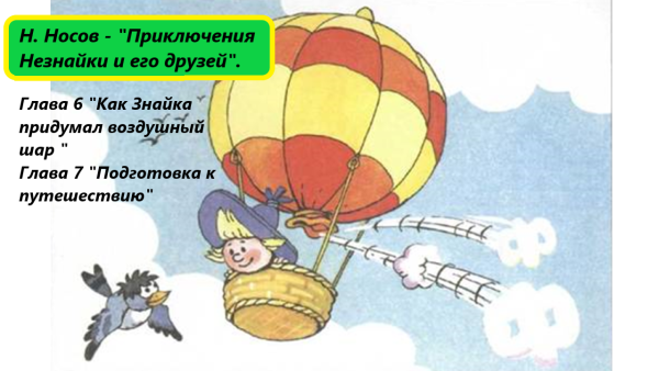 Носов как Знайка придумал воздушный шар