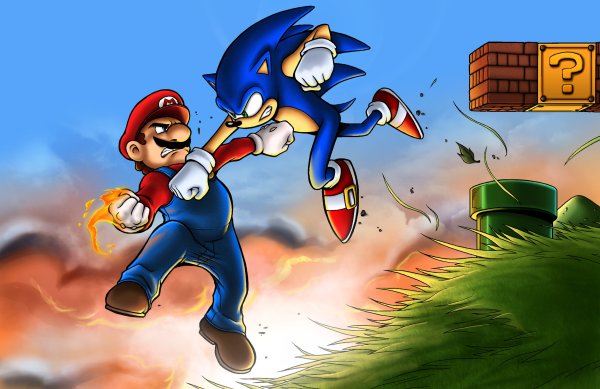 Sonic против Марио