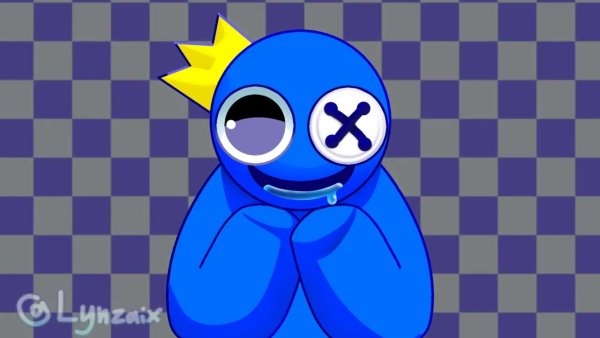 Блу из игры Rainbow friends