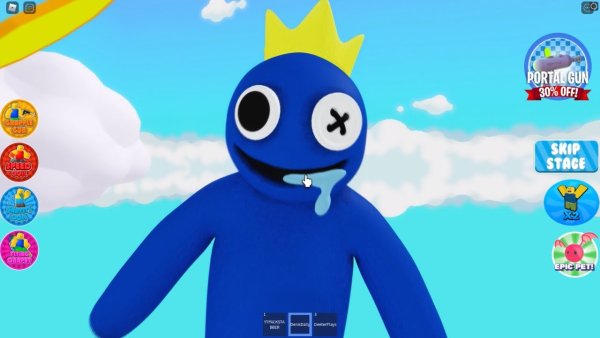Rainbow friends Roblox синий