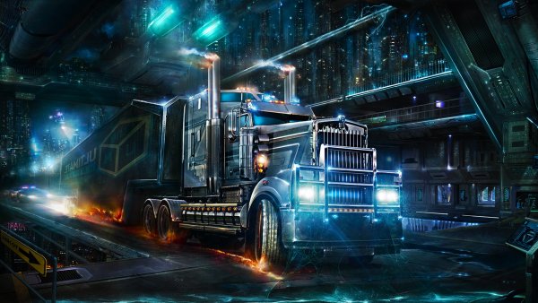Cyberpunk грузовик
