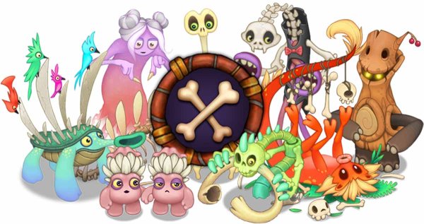 My singing Monsters костяной остров