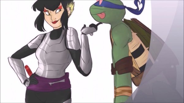 TMNT 2012 Leonardo x Karai