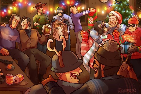 Новогодний тим фортресс