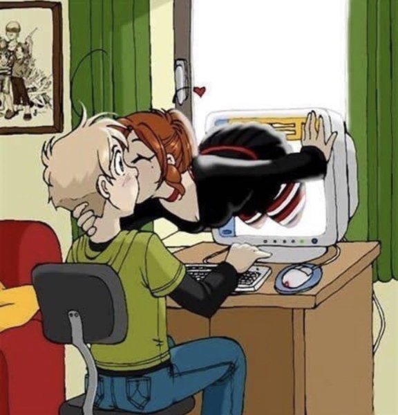 Поцелуй через экран