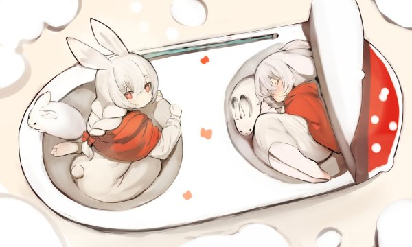 Кролик аниме арт