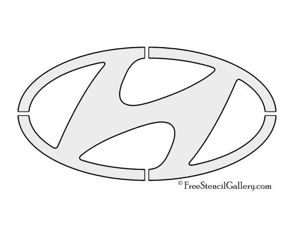 Трафарет Hyundai