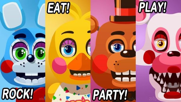 ФНАФ 5 плакаты из игры