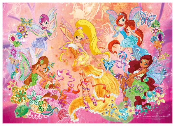 Рамка-вкладыш Step Puzzle Rainbow Winx (89132), 20 дет.